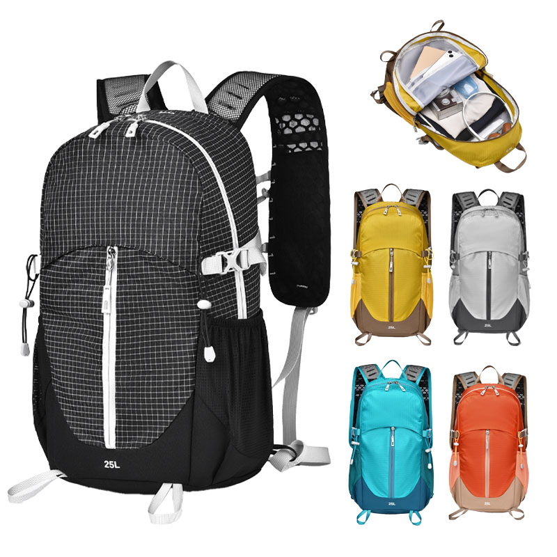 Interior Designer - 25l Großer Wanderrucksack, Wasserdichter Leichter Nylon-Wanderrucksack,