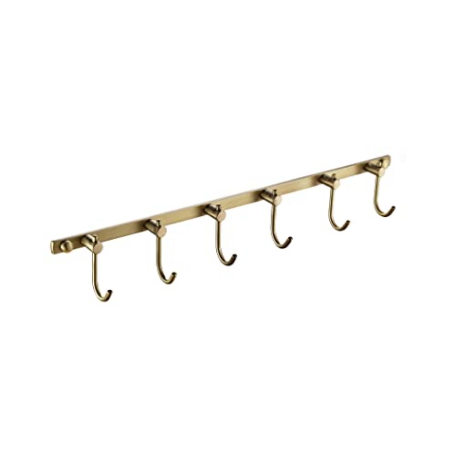 Antique Brass Hook - Messing-Hakenleiste, Badezimmer-Handtuchhaken, Antike Wandhaken für Badezimmer,