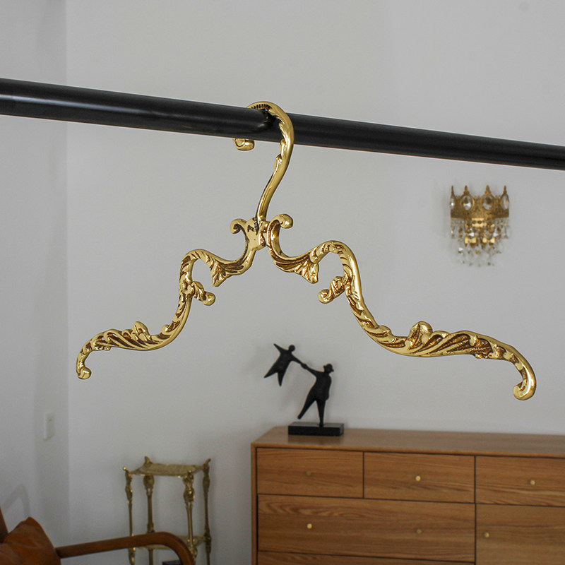 Antique Brass Hook - Vintage Messing-Kleiderbügel Premium Kleiderständer für Schlafzimmer