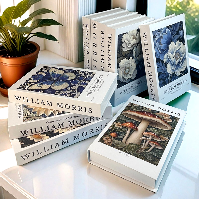 Interior Design Yearbook - William Morris Fake Book Aufbewahrungsbox, luxuriöses