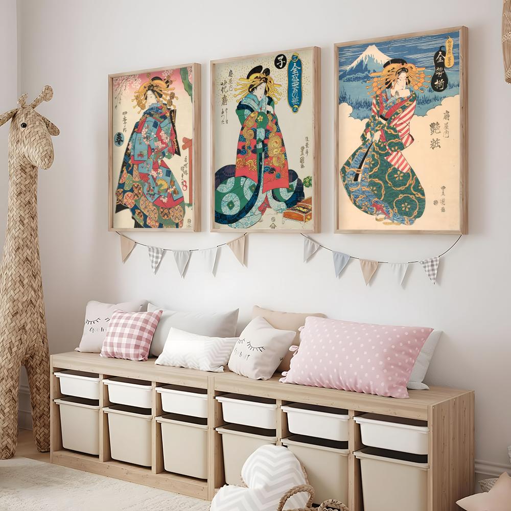 Retro-Poster mit japanischer G – Interior Design Poster Bewertung und Preis