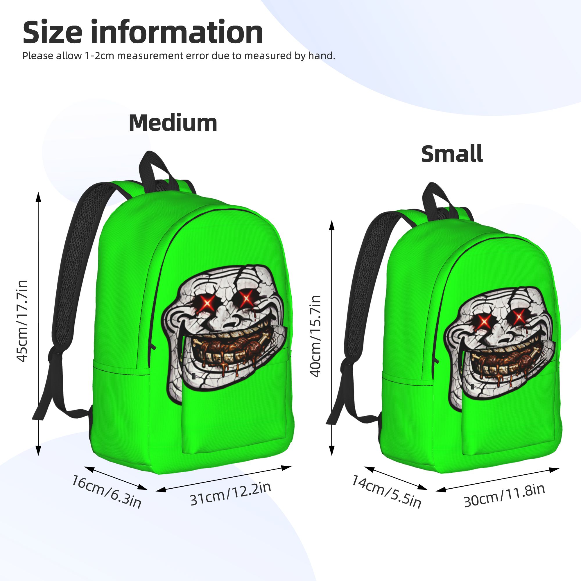 Trollface Lustiger Rucksack Un – Interior Design University Bewertung und Preis