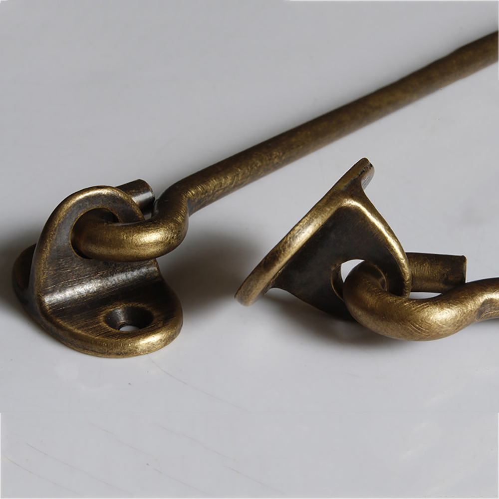 Antiker Messing-Fensterhaken/S – Antique Brass Hook Bewertung und Preis