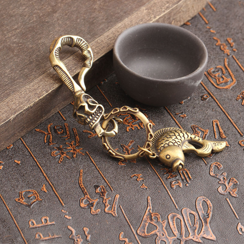 Massiver Messing-Schlüsselanhä – Antique Brass Hook Bewertung und Preis
